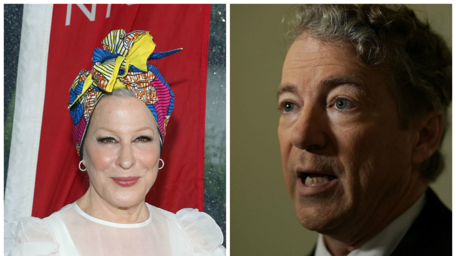 Actress Bette Midler Sparks Outrage After Calling for Physical Attack on Rand Paul