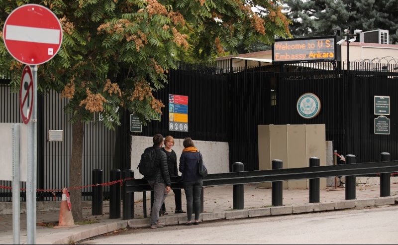 US Embassy in Ankara Says Will Be Closed on Monday Due to Security Threat