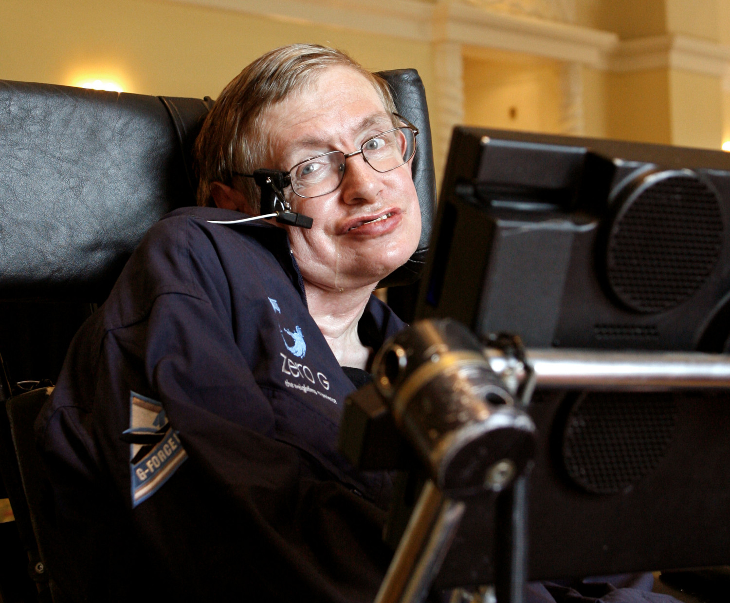 British physicist Stephen Hawking answers questions during an interview in Orlando, Florida, on April 25, 2007. (Charles W Luzier/Reuters File Photo)