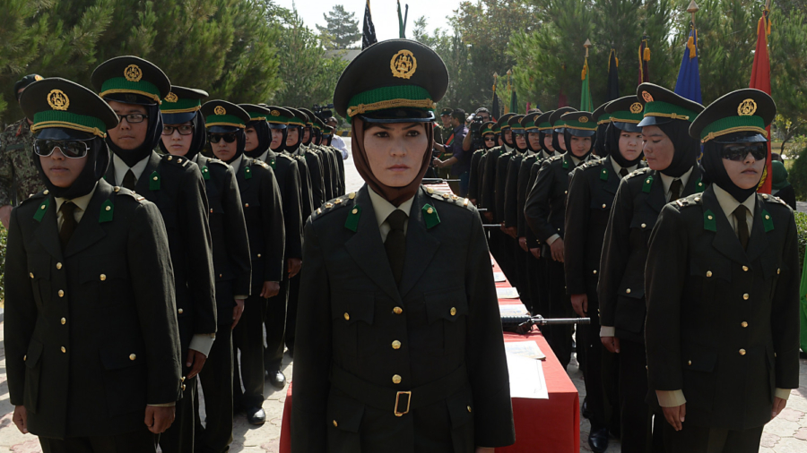 Female Police Officers Help Security on Afghan Front Line