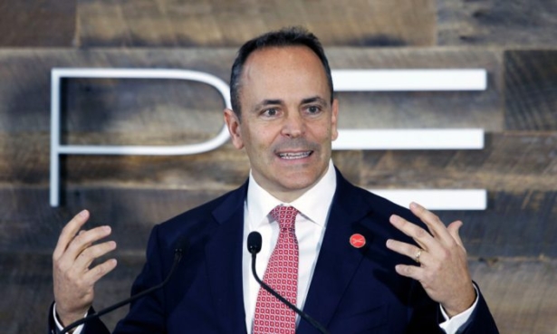 Kentucky Governor Matt Bevin speaks at the unveiling of a new $80 million Toyota engineering headquarters in Georgetown, Kentucky, on Oct. 30, 2017. (Bill Pugliano/Getty Images)