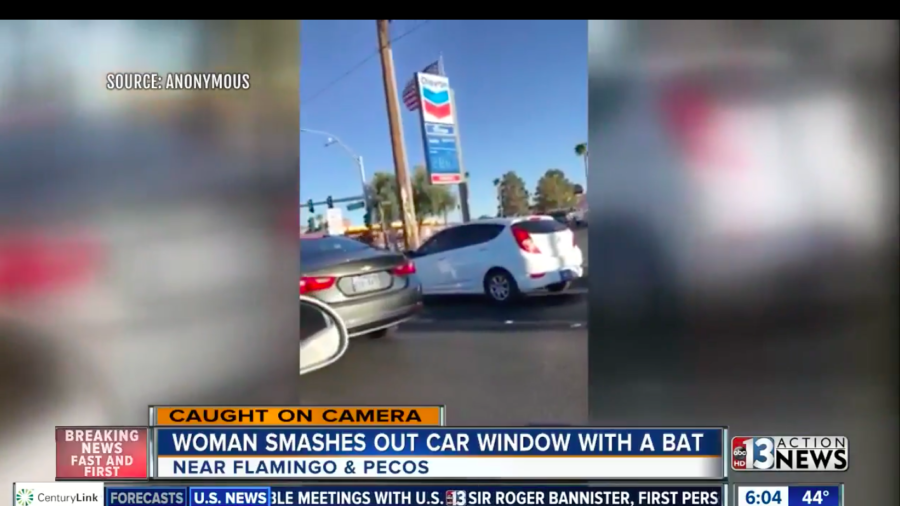 Woman Smashes Windshield with Bat in Las Vegas Road Rage Incident