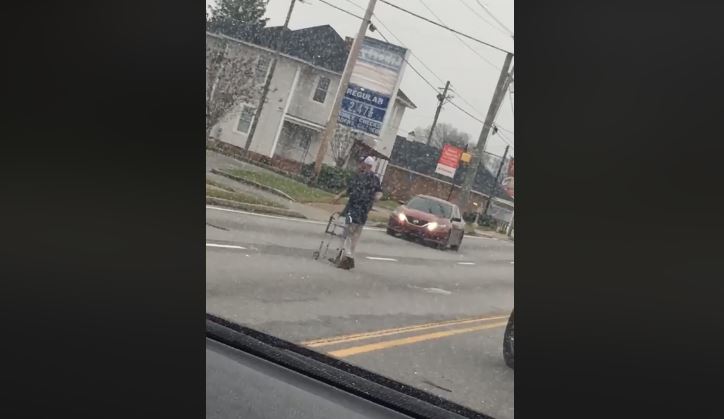 Georgia Truck Driver Stops Traffic to Help Elderly Man Cross the Street