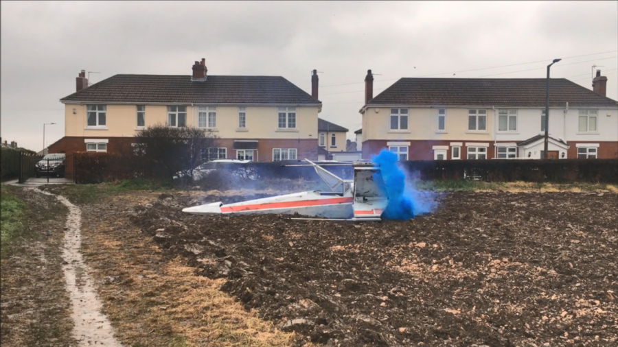 People Puzzled by Sight of Crashed Star Wars X-wing Craft in British Town—Here’s What Happened