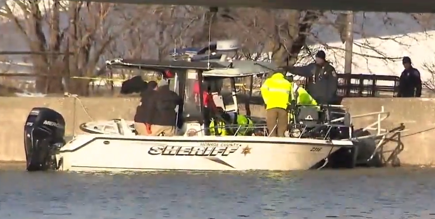 A body matching Trevyan’s description was pulled from the Genesee River Sunday. (Fox screenshot)