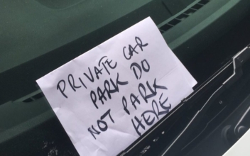 Shameful Note Left on First Responder Vehicle for Parking in Private Space