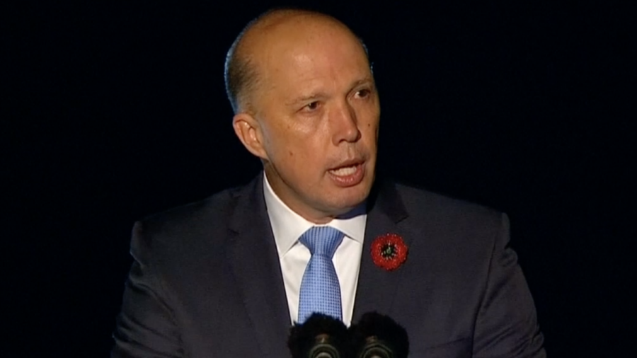 Home Affairs Minister Peter Dutton Remembers the Fallen at ANZAC Day Memorial in Gallipoli