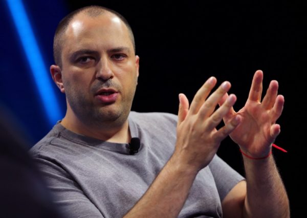 Jan Koum, co-founder and CEO of WhatsApp speaks at the WSJD Live conference in Laguna Beach, California Oct. 25, 2016. (Reuters/Mike Blake/File Photo)