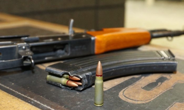 An AK-47 rifle is shown in a file photo. (George Frey/Getty Images)