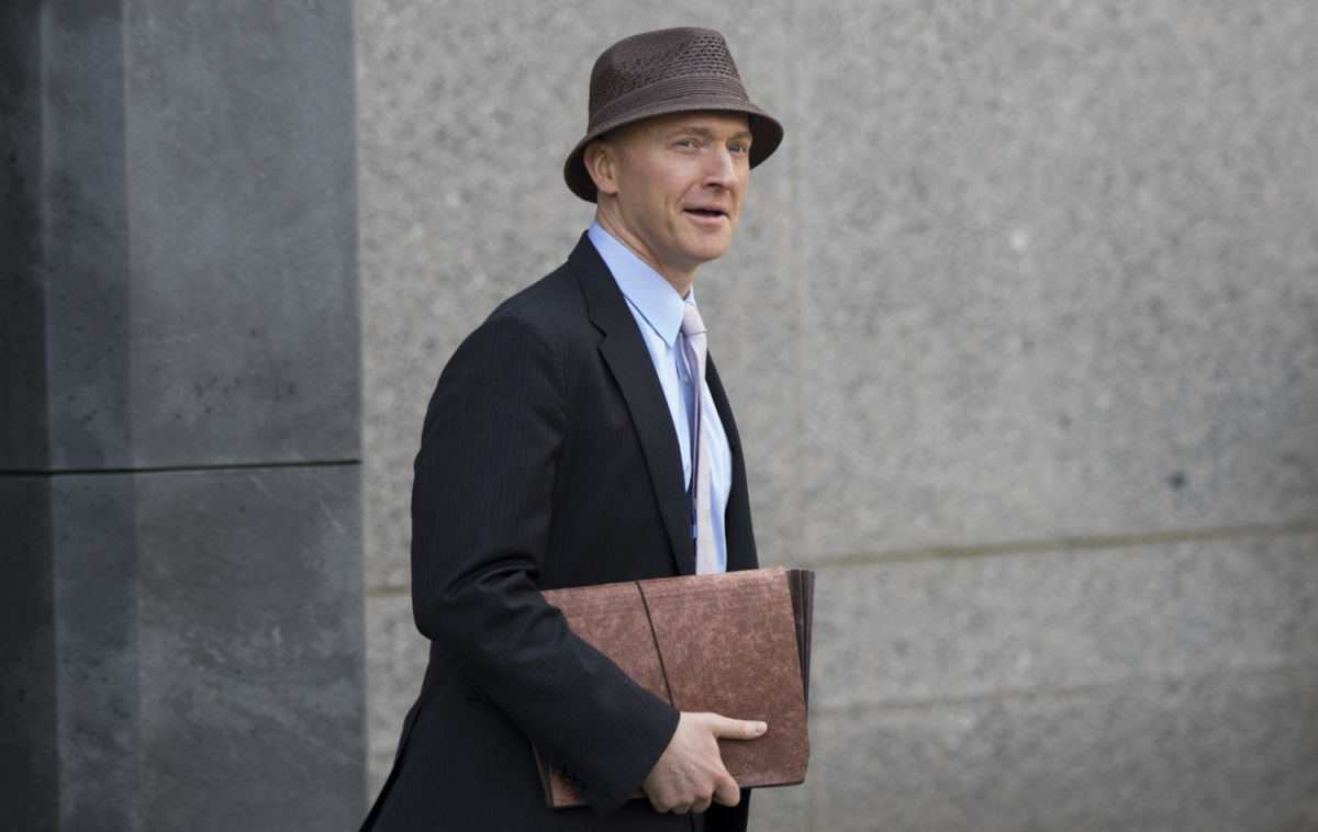 Carter Page in New York City on April 16, 2018. (Drew Angerer/Getty Images)