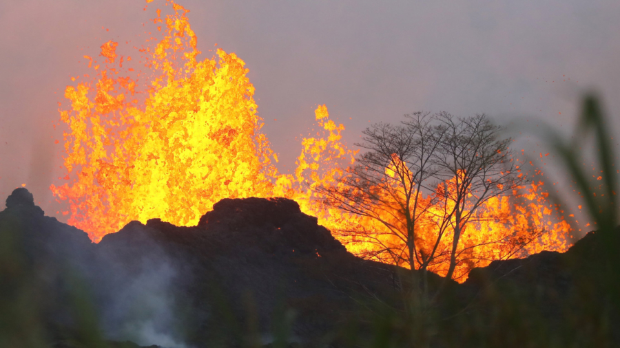 Lava Creeps Onto Geothermal Plant Site in Hawaii