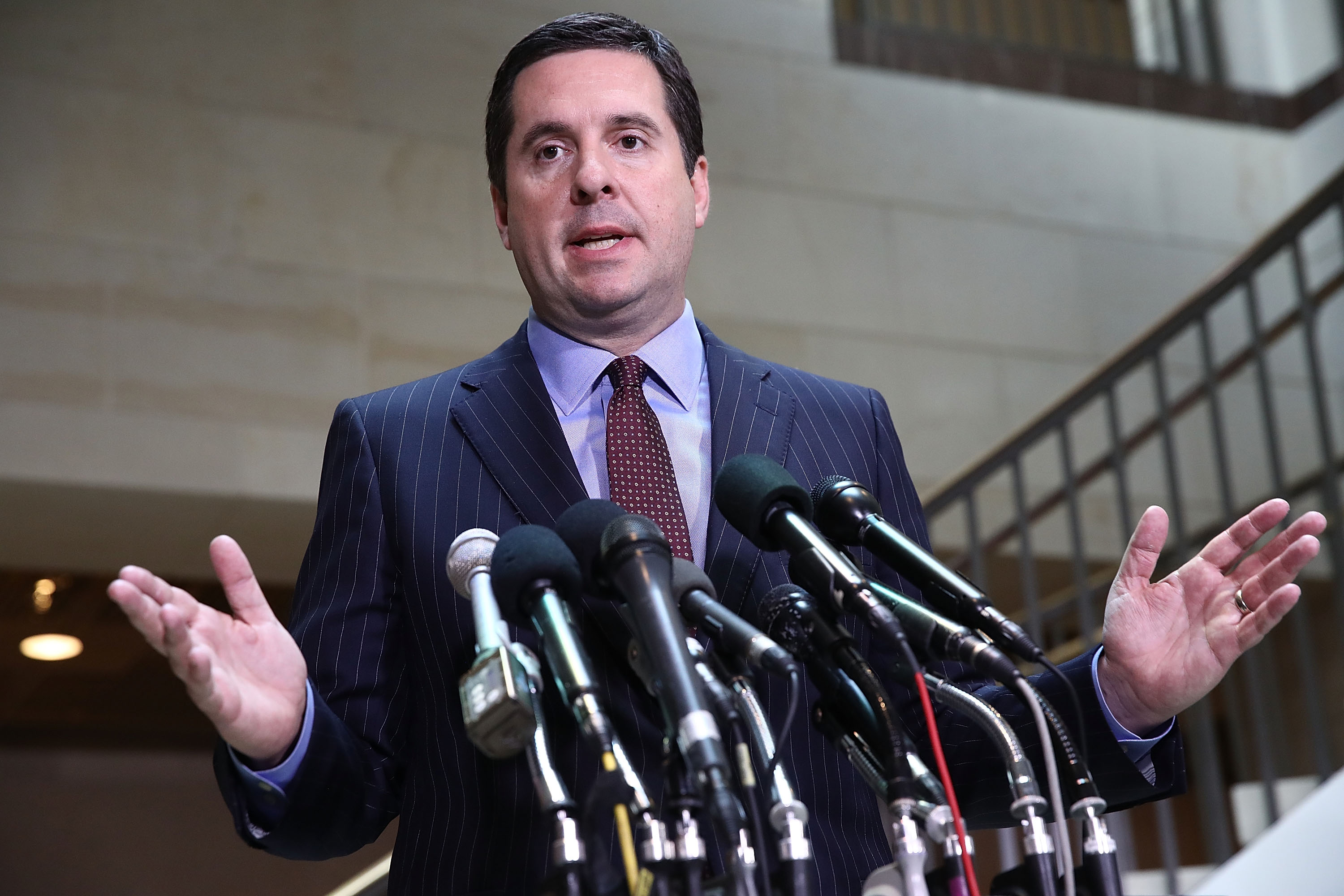 House Permanent Select Committee on Intelligence Chairman Devin Nunes (R-Calif.) speaks to reporters during a press conference at the U.S. Capitol in Washington on March 22, 2017. (Win McNamee/Getty Images)