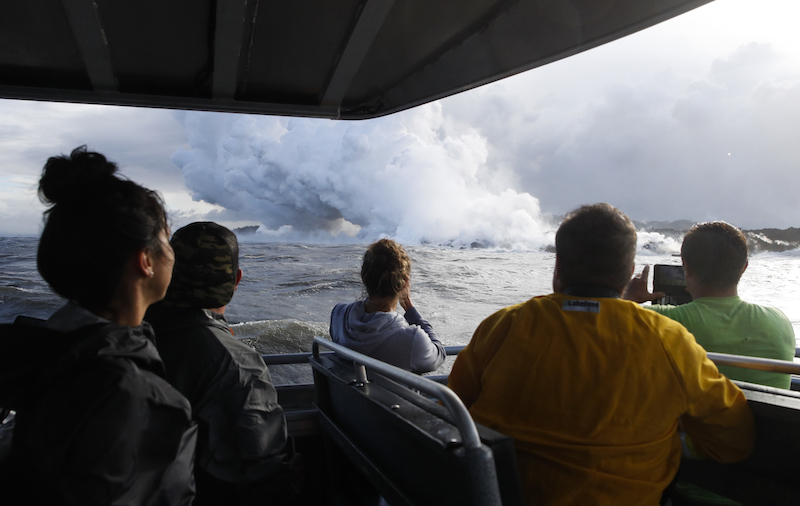 Hawaii Volcano Boat Tours Continue After Lava Injuries