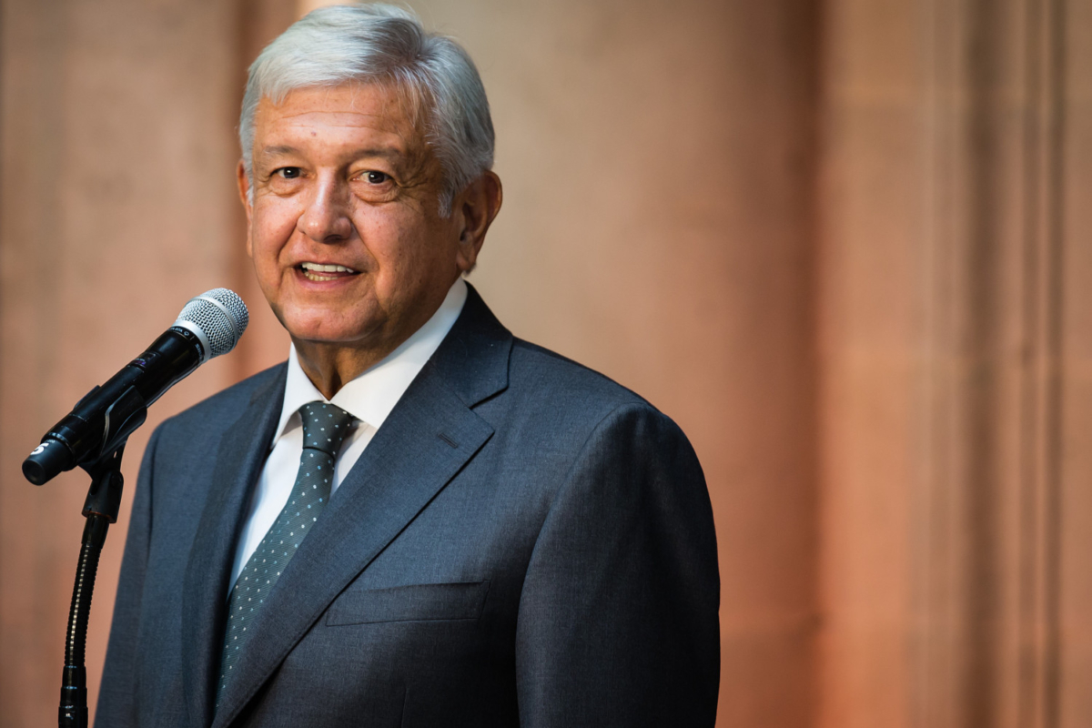 President of Mexico, Andres Manuel Lopez Obrador, speaks during a press conference in Mexico City, Mexico, on July 3, 2018. (Manuel Velasquez/Getty Images)