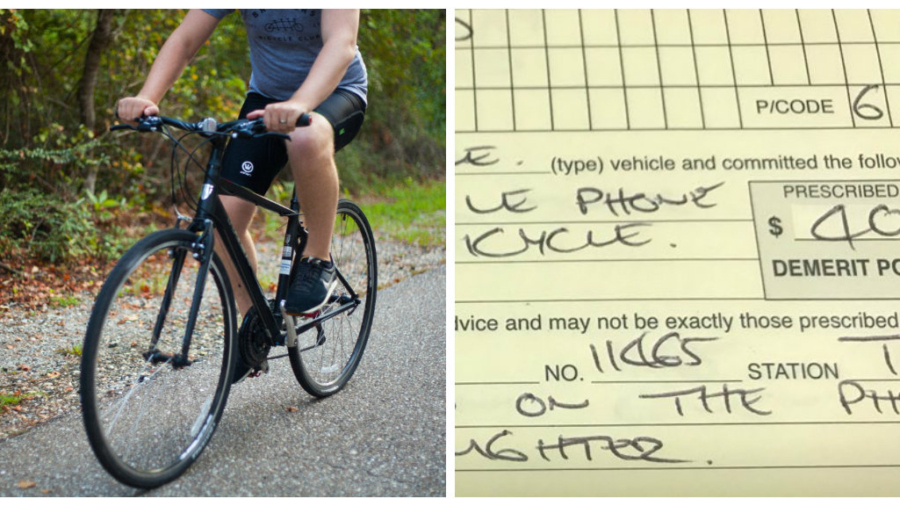 Cyclist Fined $400 for Using Phone While Riding a Bike in Australia