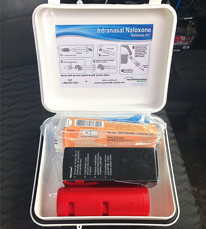 A canine-sized Narcan kit