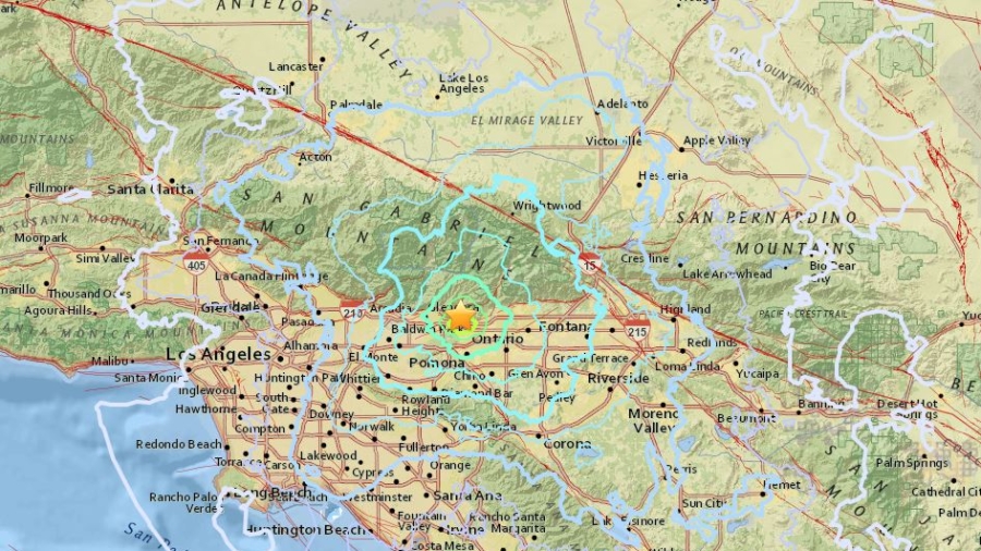 Magnitude 4.4 Earthquake Strikes Los Angeles, Aftershock Reported