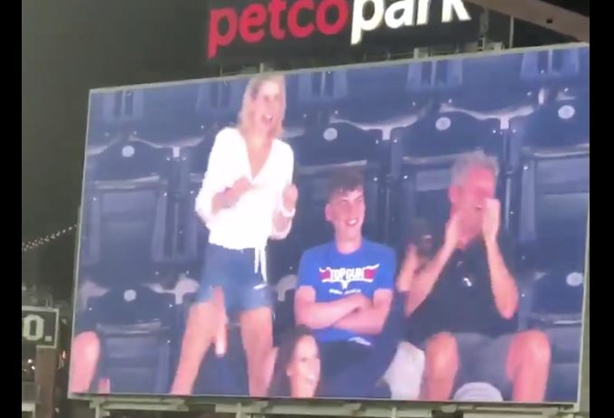 Dancing Parents Embarrass Teen During Ball Game in San Diego