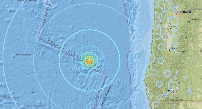 6.2-Magnitude Earthquake Hits Miles Off Oregon Coast