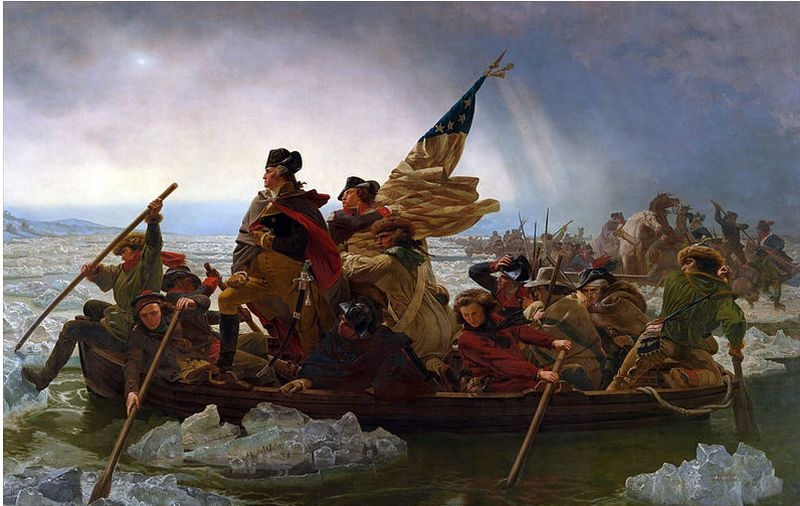 Washington Crossing Reenacted on Christmas Day