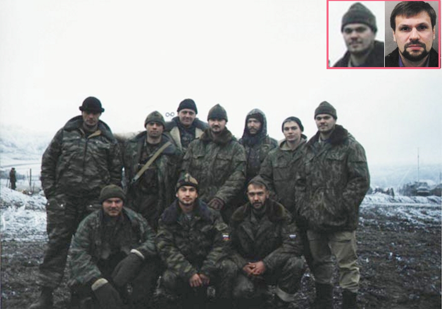 Graduates on assignment in Chechnya in this undated photo. Is the man on the right "Ruslan Boshirov"? (Bellingcat)