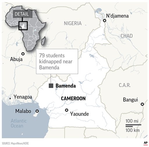 Armed Men Kidnap 79 School Students in Northwest Cameroon