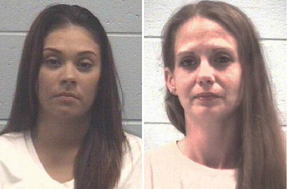 Sarah Martinez, (L) and Elizabeth Miller entered jail on June 10 to serve truancy sentences. (Muskegon County Jail)
