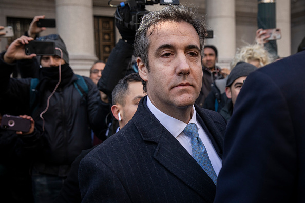 Michael Cohen, former personal attorney to President Donald Trump, exits federal court, Nov. 29, 2018, in New York City. (Drew Angerer/Getty Images)