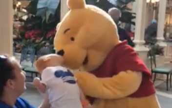 Disney World’s Winnie the Pooh Shares Tender Moment With Disabled Child