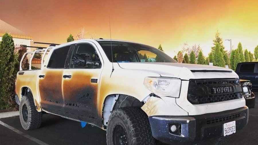 Nurse’s Truck Melts as He Heads to Rescue Patients From California Wildfires, Toyota Gifts New Truck