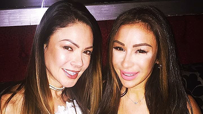 Laura Avila (R) out enjoying life with her friend Liz Hernandez before the botched surgery in an undated photo. (Laura Loves Out Loud/GoFundMe)