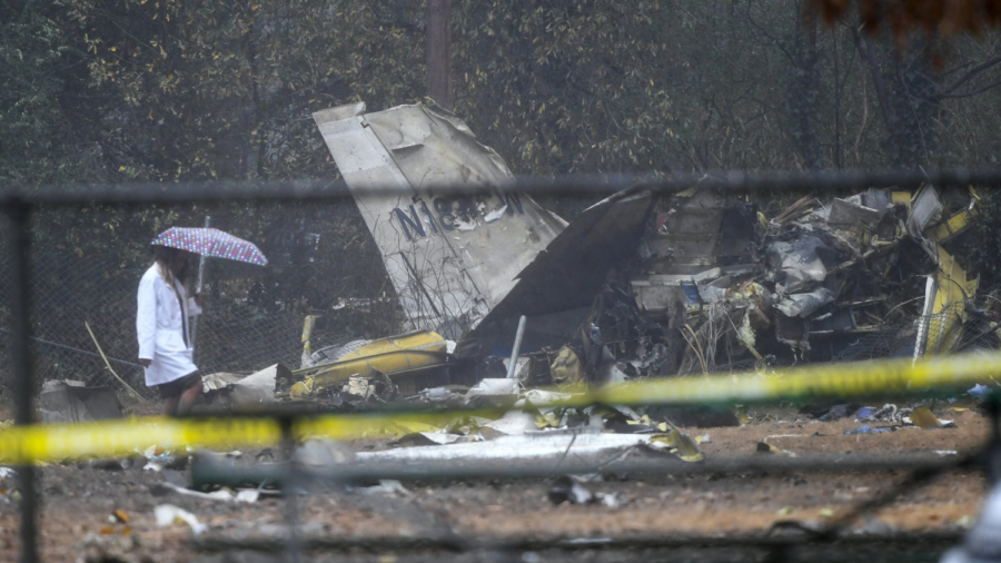 Business Jet Crashes Onto Football Field, Killing 4 Aboard