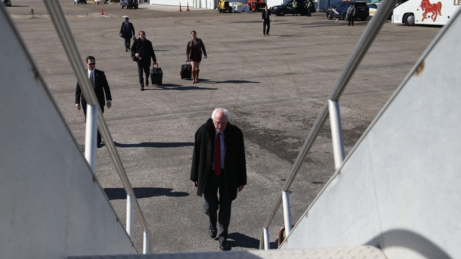Bernie Sanders Spent Nearly $300,000 on Private Air Travel in October Alone