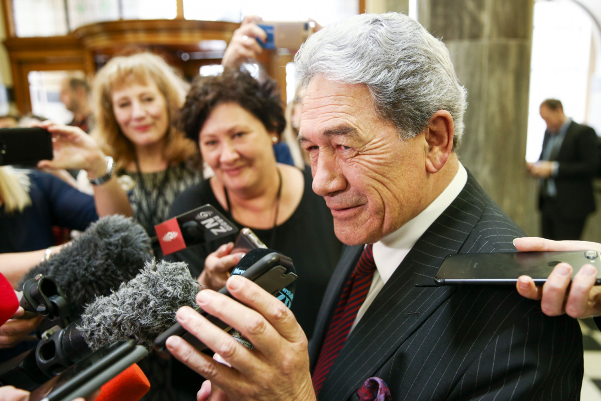 New Zealand's Deputy Prime Minister Winston Peters in Wellington, New Zealand, on Oct. 16, 2018. (Hagen Hopkins/Getty Images)