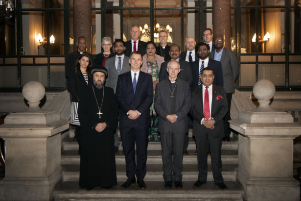 Jeremy Hunt meets with the Archbishop of Canterbury and Christian victims of persecution in London, UK, on Dec. 20, 2018. (Victoria Jones - WPA Pool/Getty Images)
