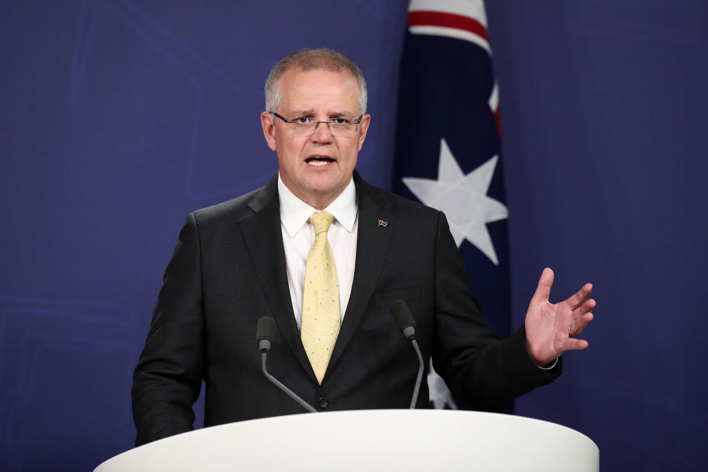 Prime Minister Scott Morrison speaks during a press conference in Sydney, Australia, on Nov. 22, 2018. (Cameron Spencer/Getty Images)