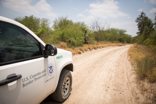 A Customs and Border Protection in the desert in Hidalgo County, Texas, on May 26, 2017. (Benjamin Chasteen/The Epoch Times)