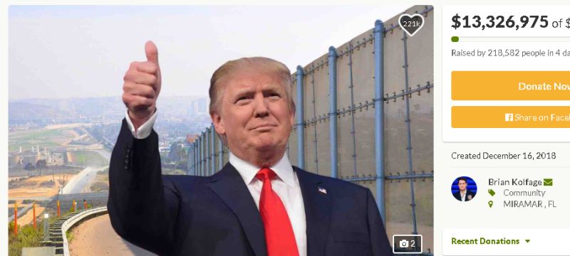 Veteran Behind Viral GoFundMe for Wall Says ‘Many Democrats’ Thanked Him