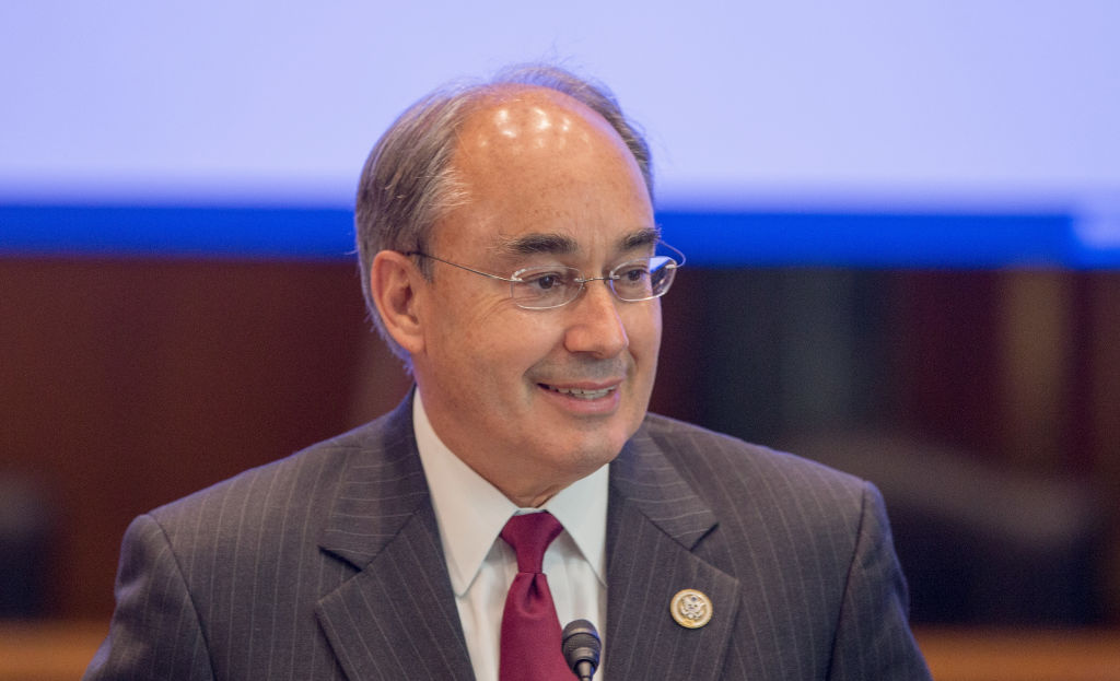 Rep. Bruce Poliquin (R-Maine ) speaks in Washington on Sept. 12, 2017. (Tasos Katopodis/Getty Images for Make Room USA)