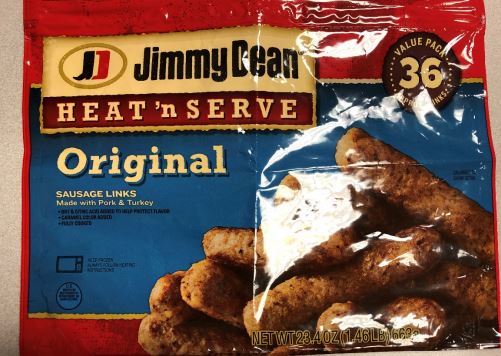 Jimmy Dean Sausage Products Recall Issued, Products May Contain Pieces of Metal