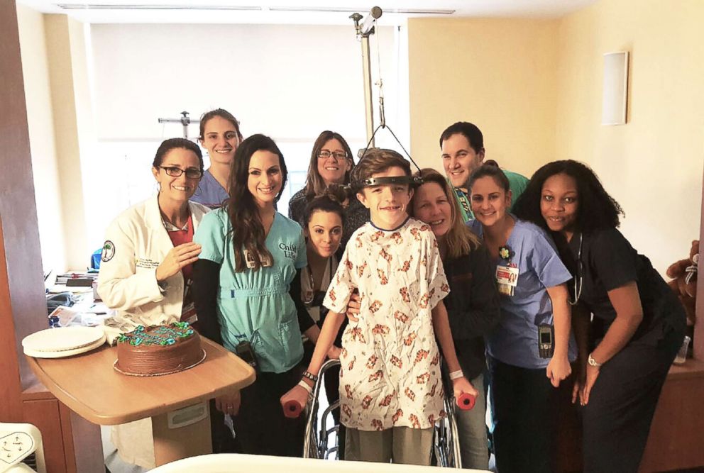 John Sarcona with friends at NewYork-Presbyterian Hospital (NewYork-Presbyterian Hospital)