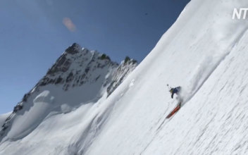 Ski Duo Race Down 13,500-Foot Glacier Summit