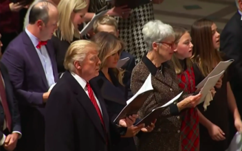 President Trump Attends Christmas Eve Services