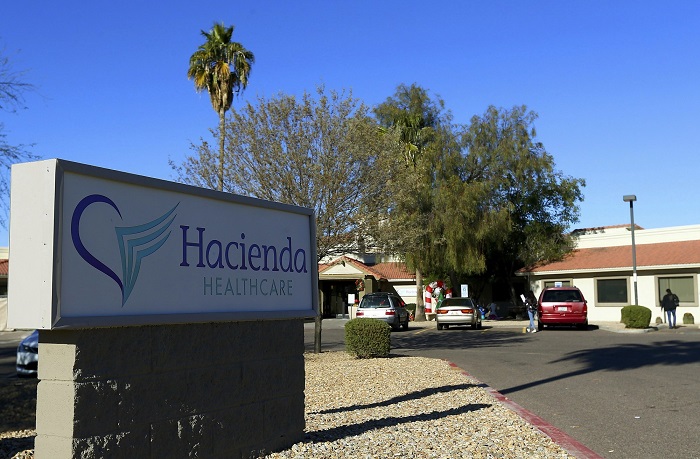 Hacienda HealthCare in Phoenix on Jan. 4, 2019. The revelation that a Phoenix woman in a vegetative state recently gave birth has prompted Hacienda HealthCare CEO Bill Timmons to resign, putting a spotlight on the safety of long-term care settings for patients who are severely disabled or incapacitated. (Ross D. Franklin/AP Photo)