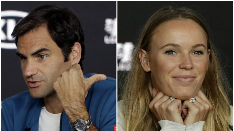 Champions Wozniacki, Federer on Different Ends of Spectrum