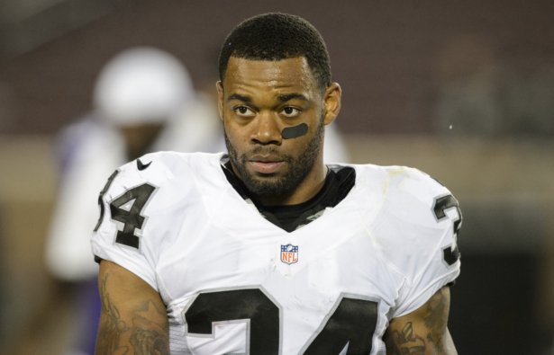 George Atkinson #34 of the Oakland Raiders looks on during the preseason game against the Minnesota Vikings at TCF Bank Stadium in Minneapolis, Minnesota, on Aug. 22, 2014. (Hannah Foslien/Getty Images)