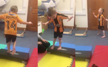 Incredible Moment 4-yr-old With Cerebral Palsy Shouts for Joy After Walking Without Splints