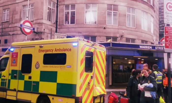 A medical student helped to deliver a baby at the Warren Street subway station in North London. (BTP)