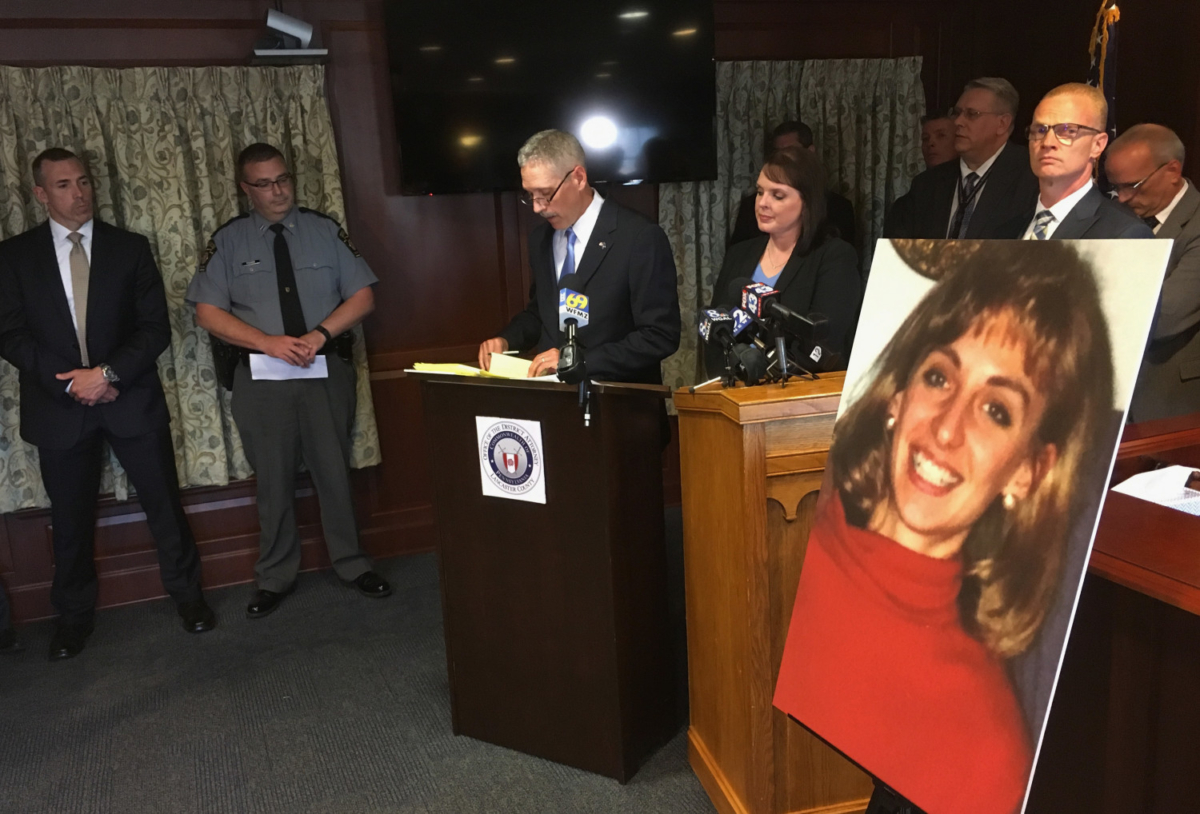 File—Lancaster County District Attorney Craig Stedman announces charges in a 1992 cold case killing during a news conference at the Lancaster County Courthouse in Lancaster, Pa., on June 25, 2018. (Mark Scolforo/AP Photo)