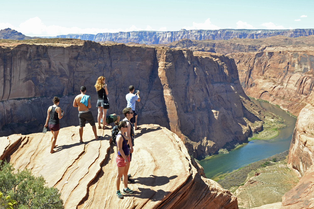 The Horseshoe Bend Overlook near Page, Ariz., about 100 miles northeast of the Grand Canyon. (Peter Krocek/National Park Service)